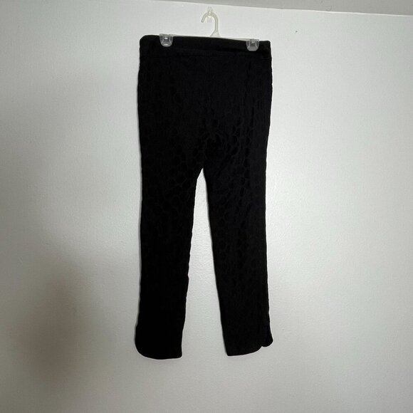 Soft Surroundings Pull On Stretch Straight Leg Ankle Pants Black Size Medium - Picture 7 of 8